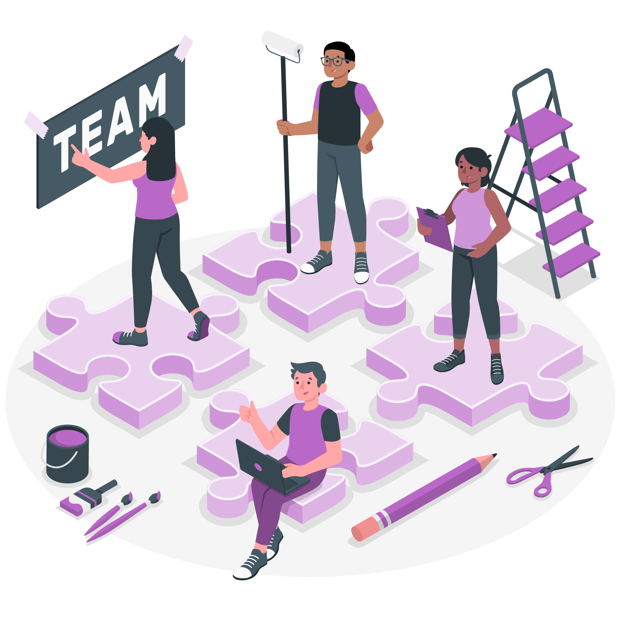 Innovative Digital Solutions Illustration